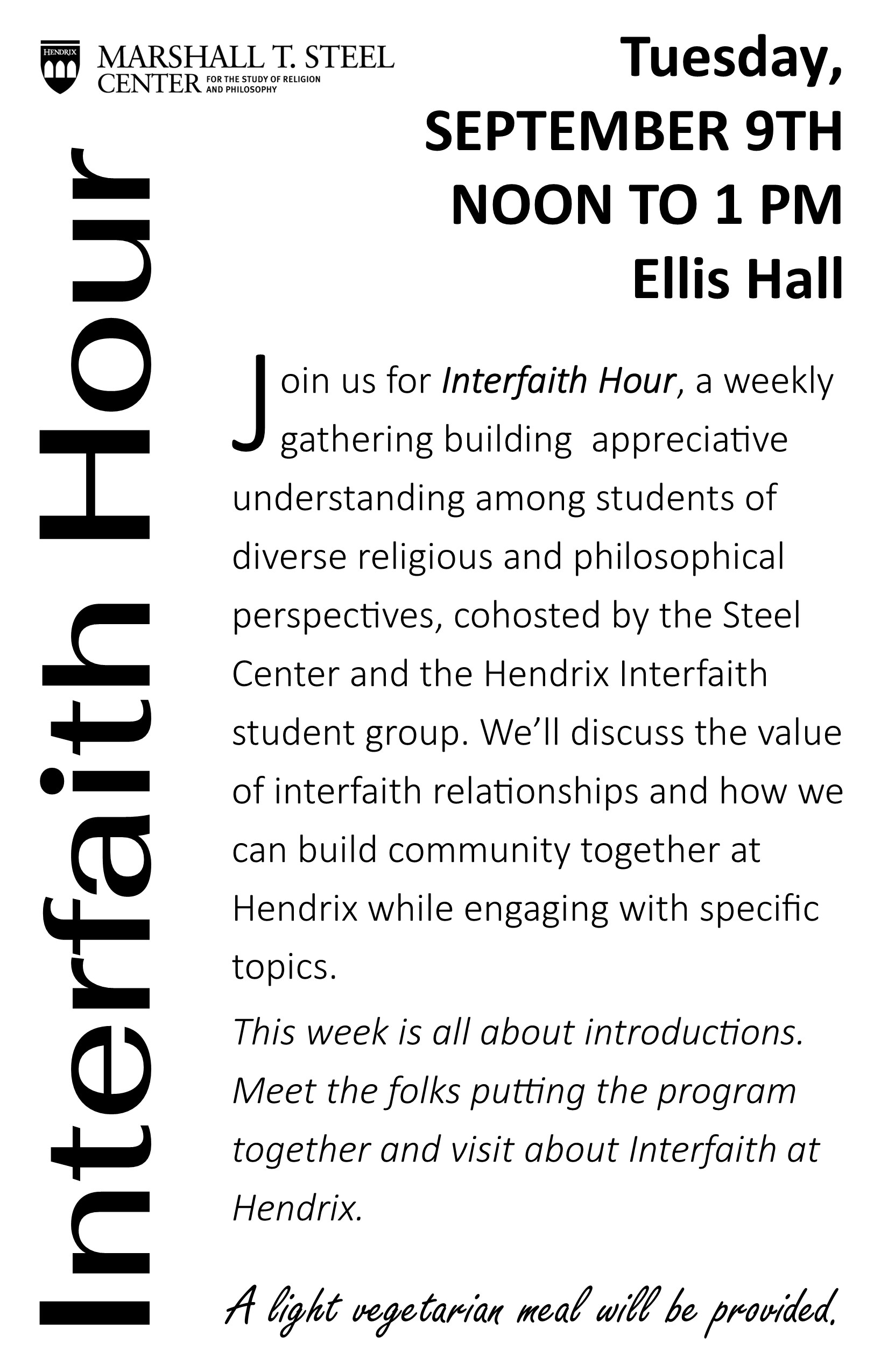 Interfaith Hour Intro September 9th 2025